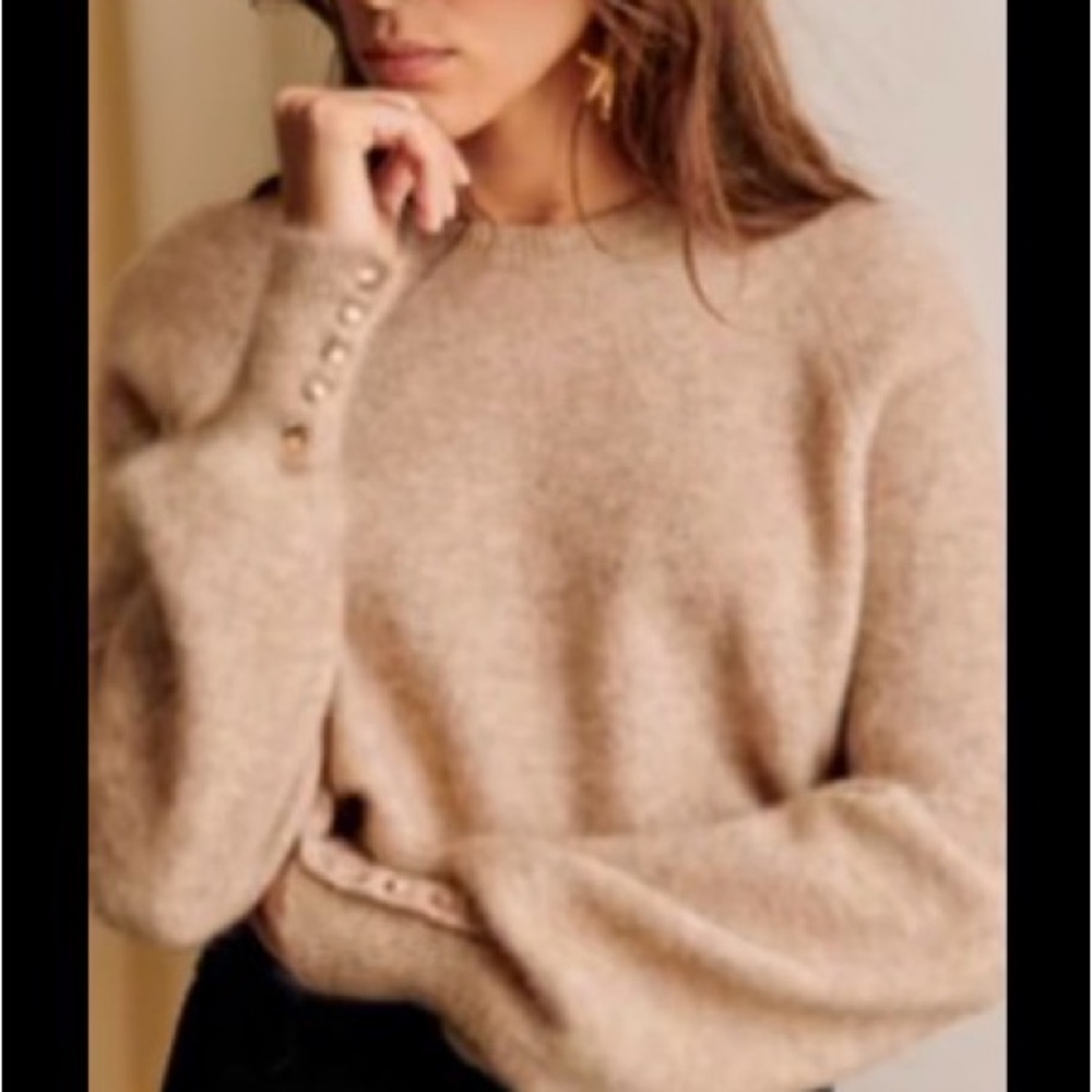 Sezane Louise Jumper Light Beige - Size XXL